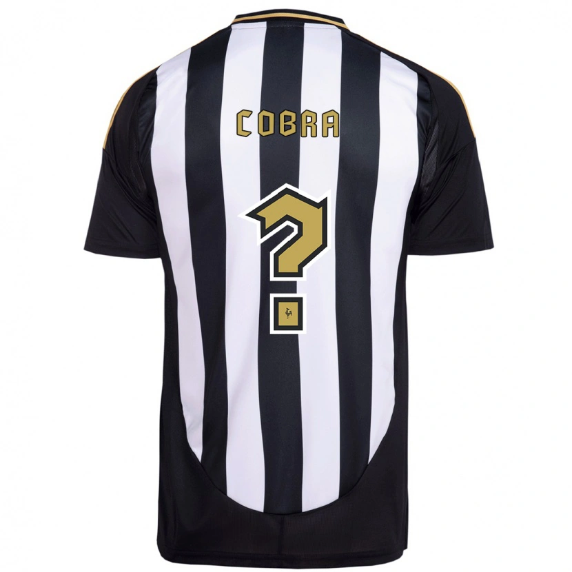 Danxen Mujer Camiseta Pedro Cobra #0 Blanco Negro 1ª Equipación 2025/26 La Camisa México