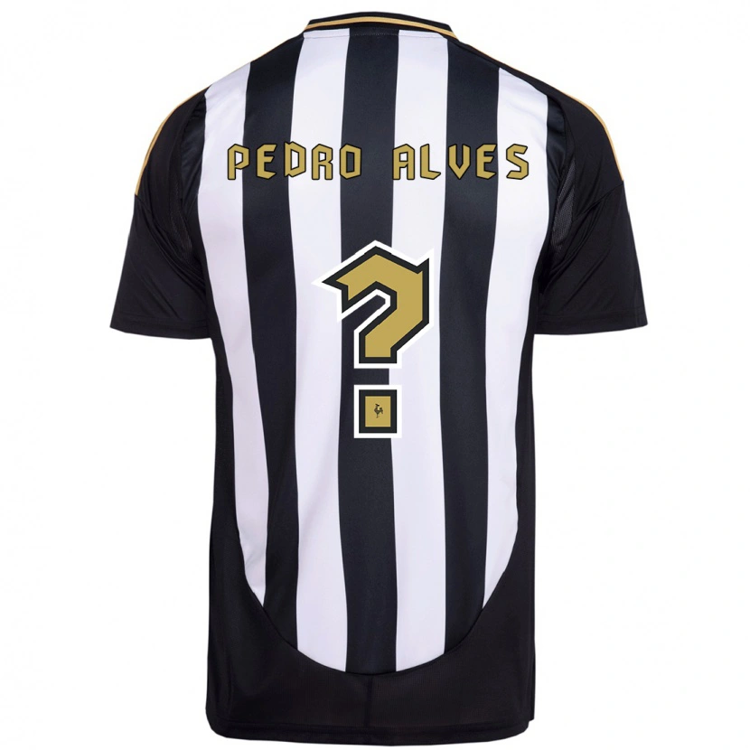 Danxen Mujer Camiseta Pedro Alves #0 Blanco Negro 1ª Equipación 2025/26 La Camisa México