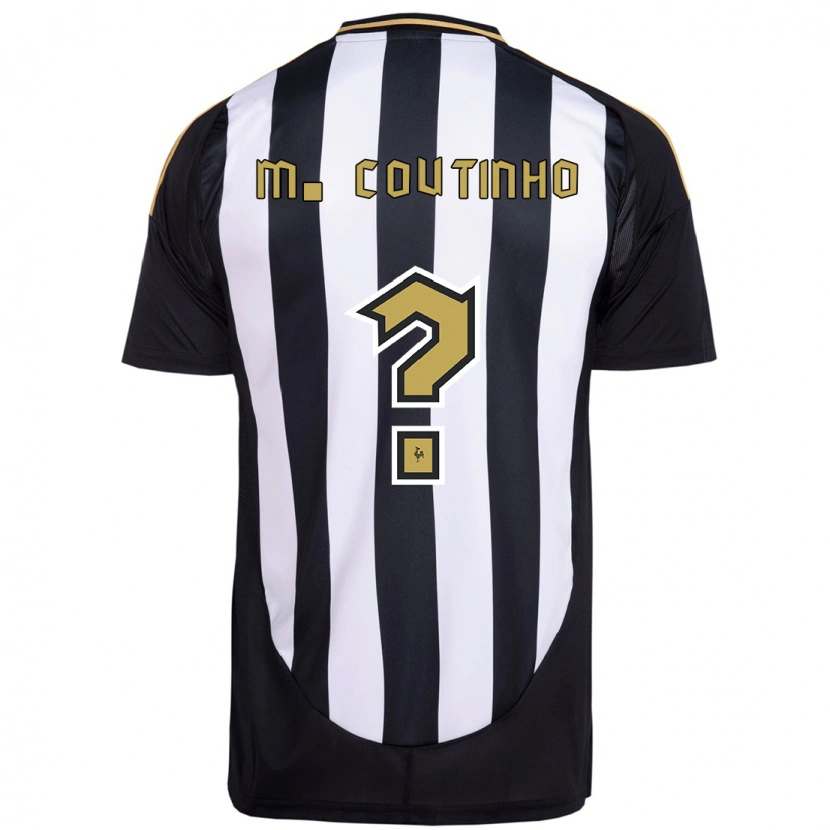 Danxen Mujer Camiseta Murilo Coutinho #0 Blanco Negro 1ª Equipación 2025/26 La Camisa México