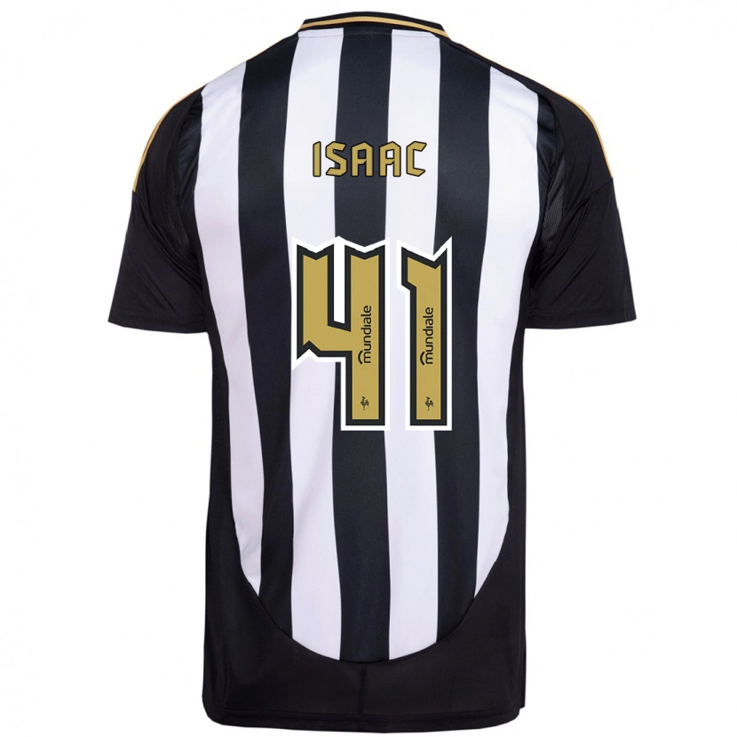 Danxen Mujer Camiseta Isaac #41 Blanco Negro 1ª Equipación 2025/26 La Camisa México