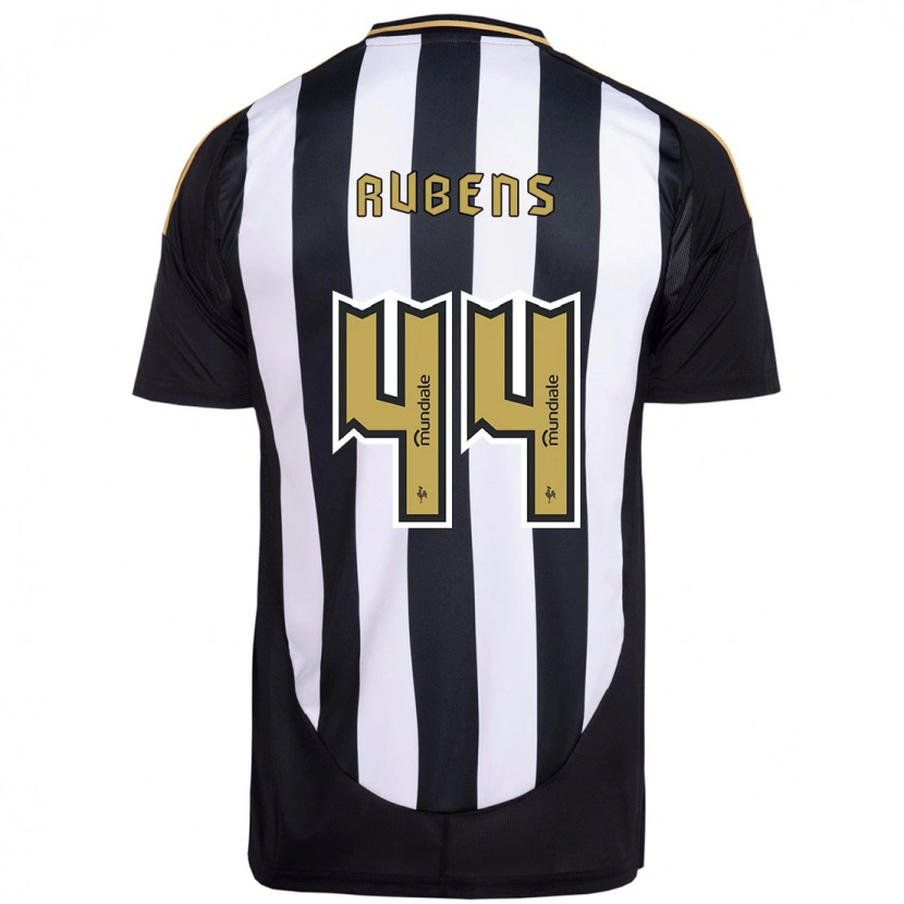 Danxen Mujer Camiseta Rubens #44 Blanco Negro 1ª Equipación 2025/26 La Camisa México