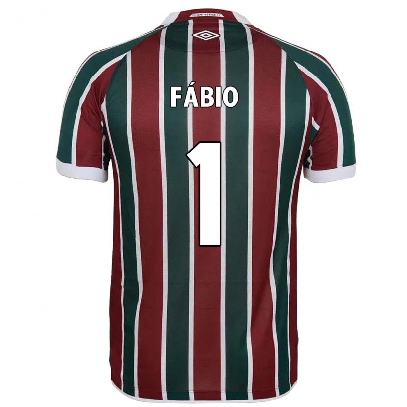 Danxen Mujer Camiseta Fábio #1 Verde Granate Blanco 1ª Equipación 2025/26 La Camisa México