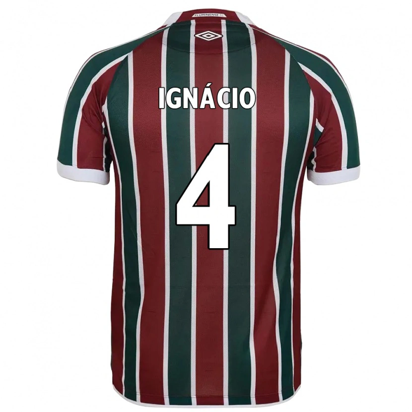 Danxen Mujer Camiseta Ignácio #4 Verde Granate Blanco 1ª Equipación 2025/26 La Camisa México
