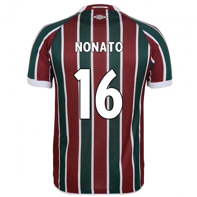 Danxen Mujer Camiseta Nonato #16 Verde Granate Blanco 1ª Equipación 2025/26 La Camisa México