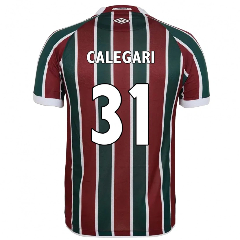 Danxen Mujer Camiseta Calegari #31 Blanco Verde Granate 1ª Equipación 2025/26 La Camisa México