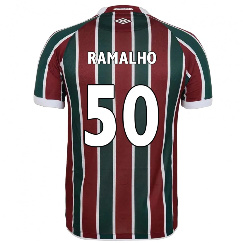 Danxen Mujer Camiseta Gustavo Ramalho #50 Blanco Verde Granate 1ª Equipación 2025/26 La Camisa México