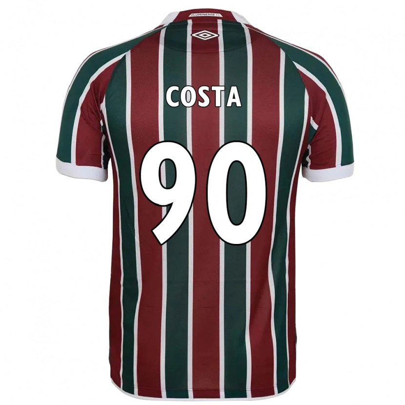Danxen Mujer Camiseta Douglas Costa #90 Blanco Verde Granate 1ª Equipación 2025/26 La Camisa México