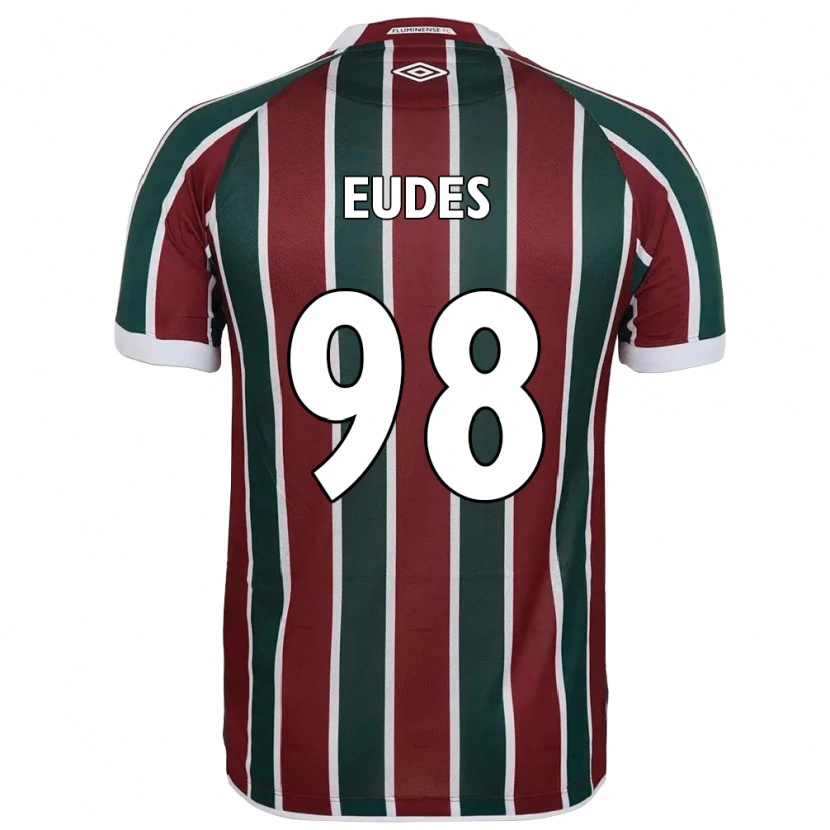 Danxen Mujer Camiseta Vitor Eudes #98 Verde Granate Blanco 1ª Equipación 2025/26 La Camisa México