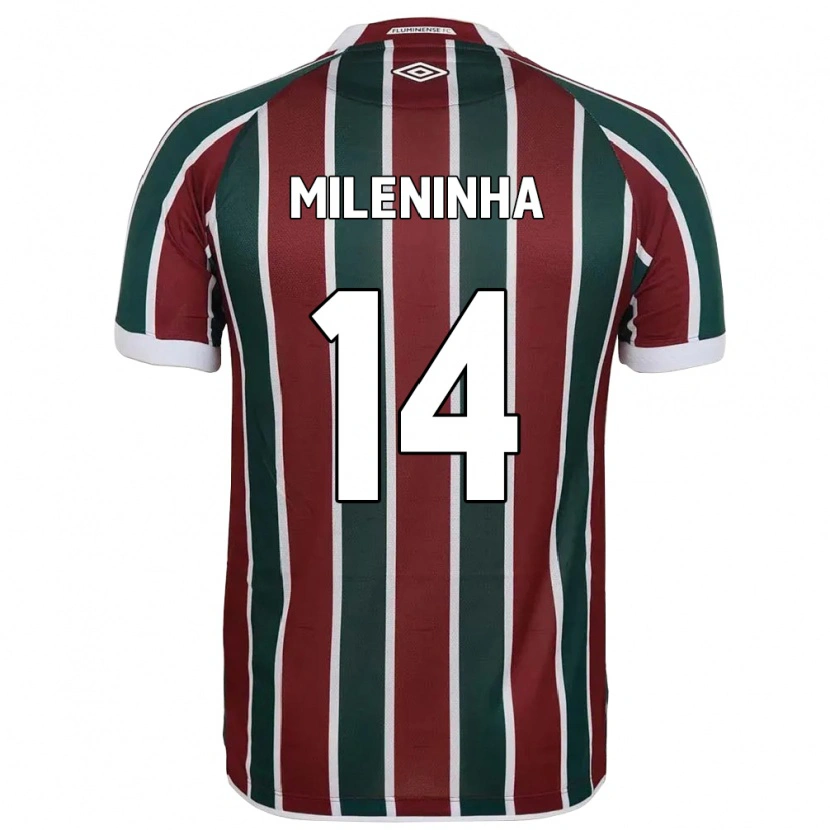 Danxen Mujer Camiseta Mileninha #14 Blanco Verde Granate 1ª Equipación 2025/26 La Camisa México