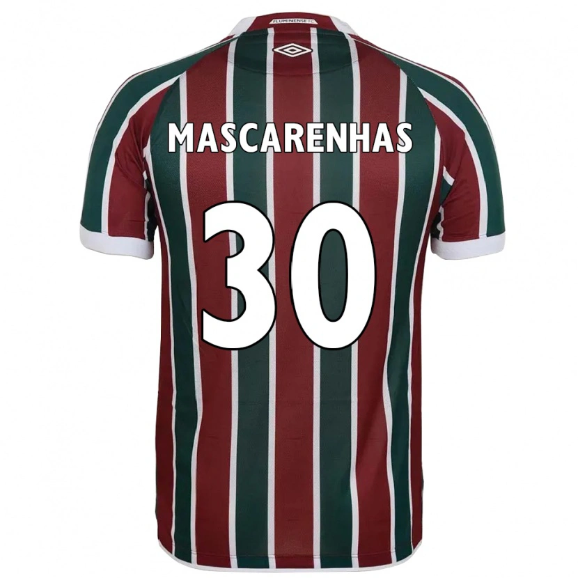 Danxen Mujer Camiseta Matheus Mascarenhas #30 Verde Granate Blanco 1ª Equipación 2025/26 La Camisa México