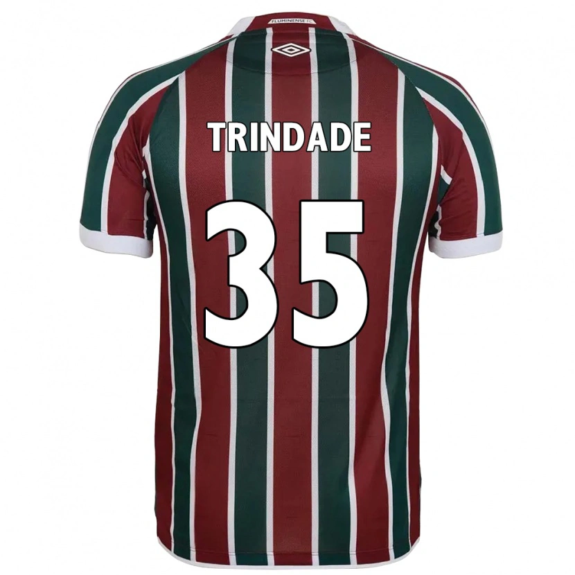 Danxen Mujer Camiseta Andre Trindade #35 Blanco Verde Granate 1ª Equipación 2025/26 La Camisa México