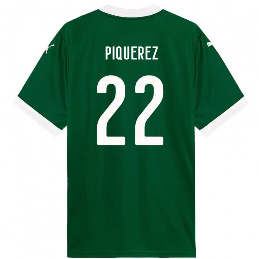 Danxen Mujer Camiseta Joaquín Piquerez #22 Blanco Verde 1ª Equipación 2025/26 La Camisa México