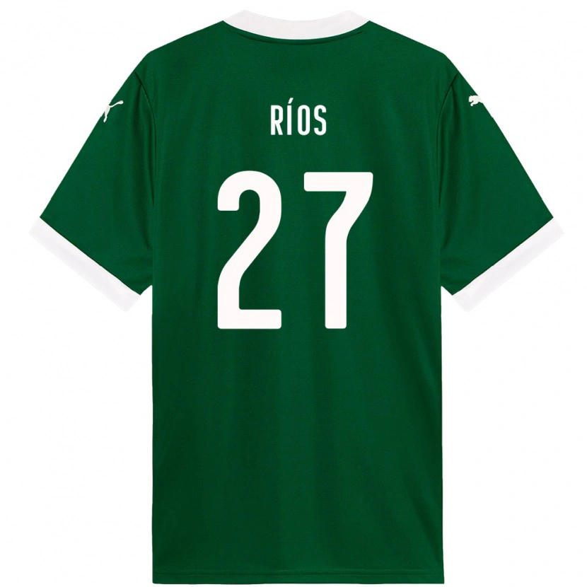 Danxen Mujer Camiseta Richard Ríos #27 Verde Blanco 1ª Equipación 2025/26 La Camisa México