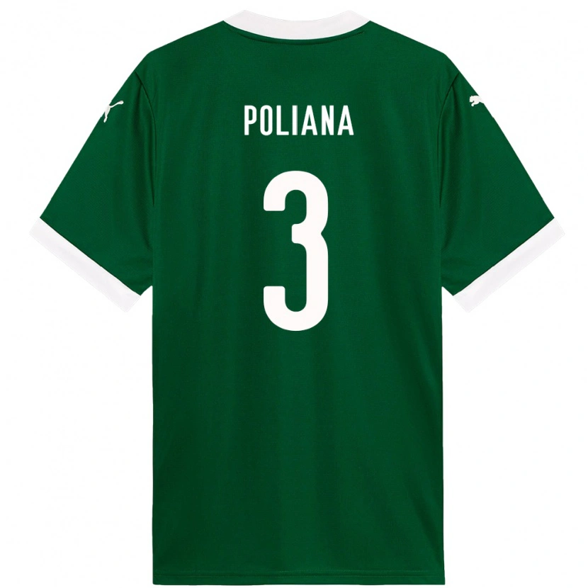Danxen Mujer Camiseta Poliana #3 Blanco Verde 1ª Equipación 2025/26 La Camisa México