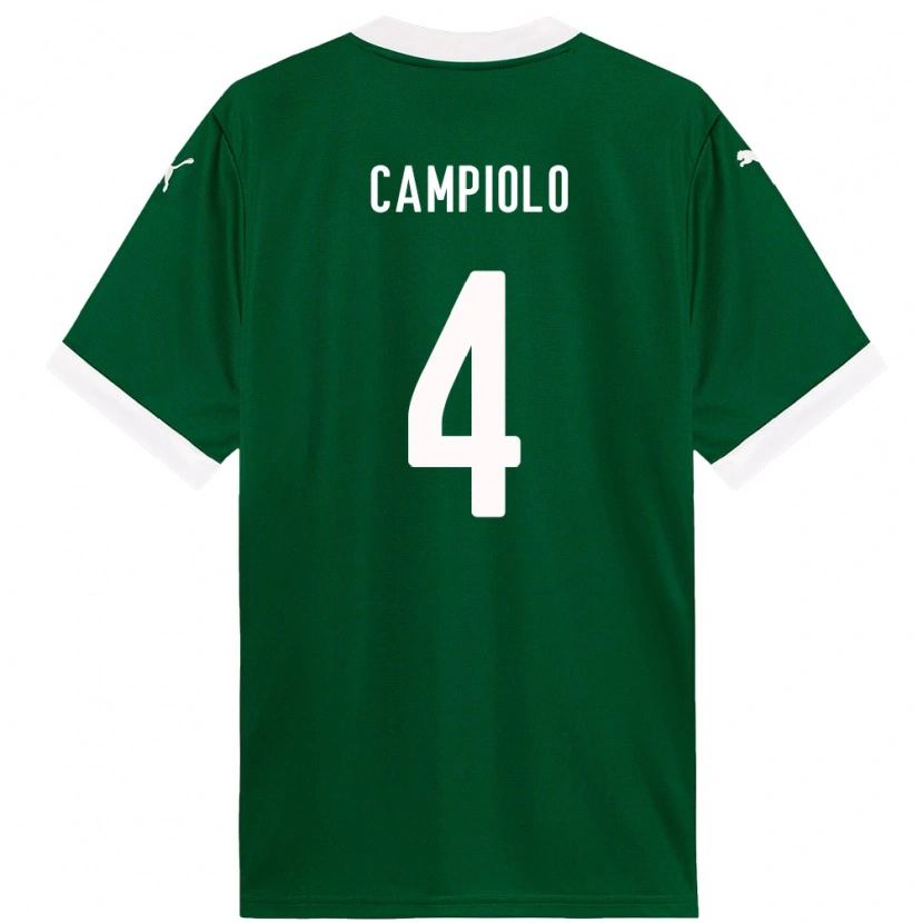 Danxen Mujer Camiseta Giovanna Campiolo #4 Blanco Verde 1ª Equipación 2025/26 La Camisa México