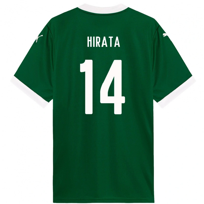 Danxen Mujer Camiseta Bruna Hirata #14 Blanco Verde 1ª Equipación 2025/26 La Camisa México