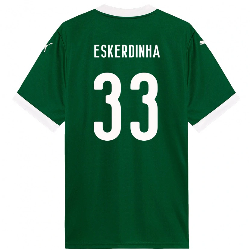 Danxen Mujer Camiseta Eskerdinha #33 Blanco Verde 1ª Equipación 2025/26 La Camisa México