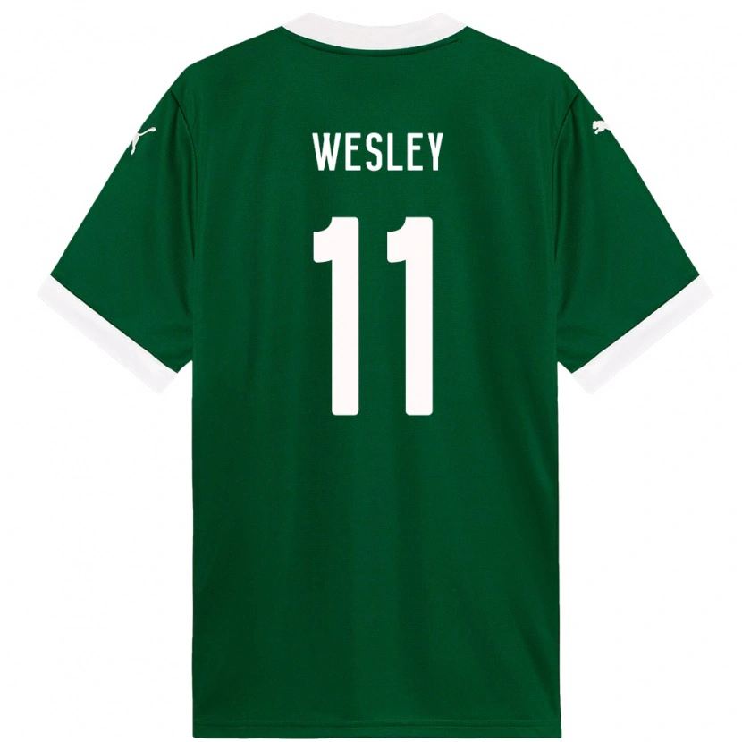 Danxen Mujer Camiseta Wesley #11 Blanco Verde 1ª Equipación 2025/26 La Camisa México