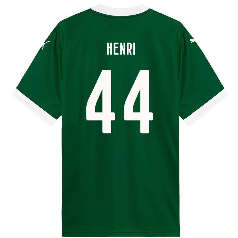 Danxen Mujer Camiseta Henri #44 Blanco Verde 1ª Equipación 2025/26 La Camisa México