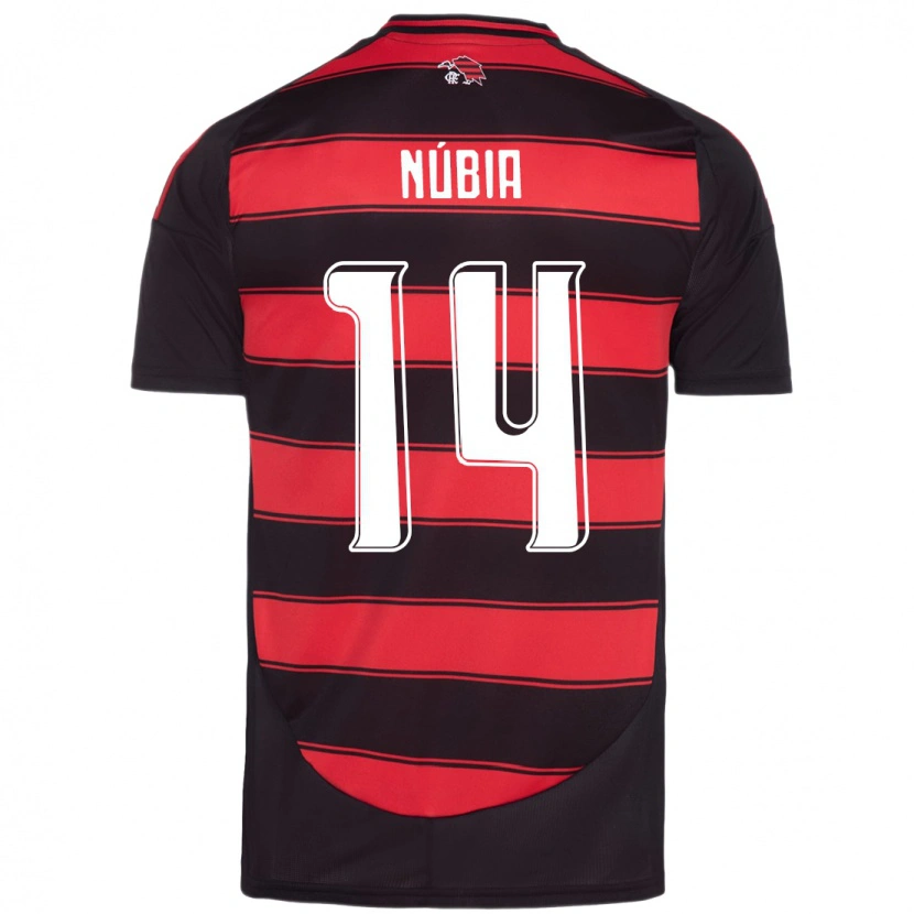 Danxen Mujer Camiseta Núbia #14 Blanco Rojo 1ª Equipación 2025/26 La Camisa México