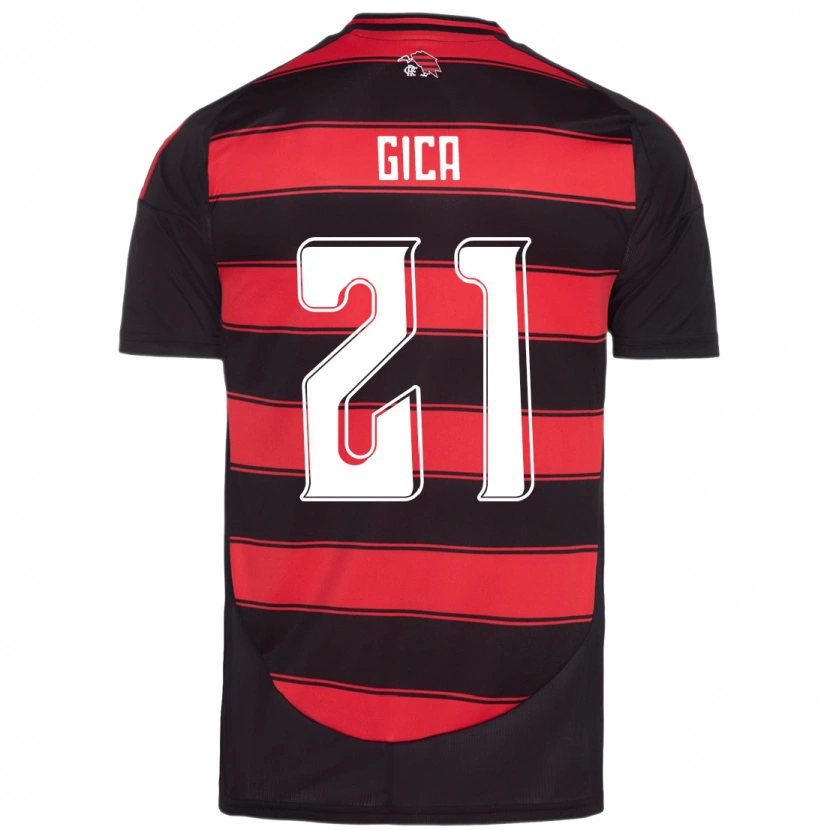 Danxen Mujer Camiseta Gica #21 Blanco Rojo 1ª Equipación 2025/26 La Camisa México