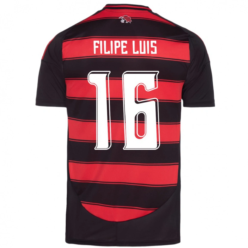 Danxen Mujer Camiseta Filipe Luis #16 Blanco Rojo 1ª Equipación 2025/26 La Camisa México
