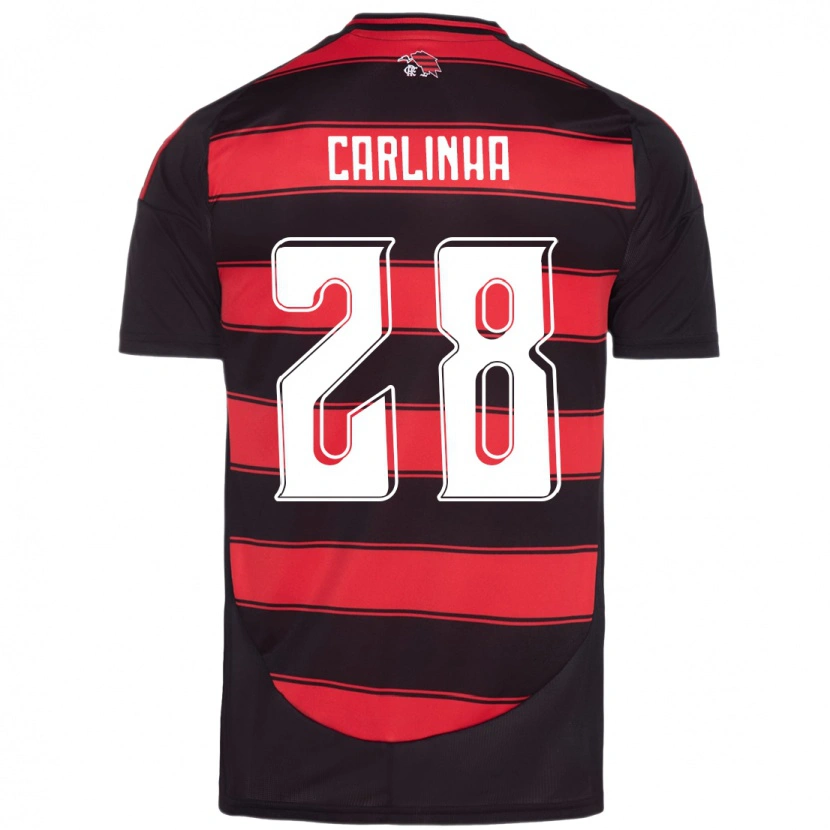 Danxen Mujer Camiseta Carlinha #28 Rojo Negro 1ª Equipación 2025/26 La Camisa México