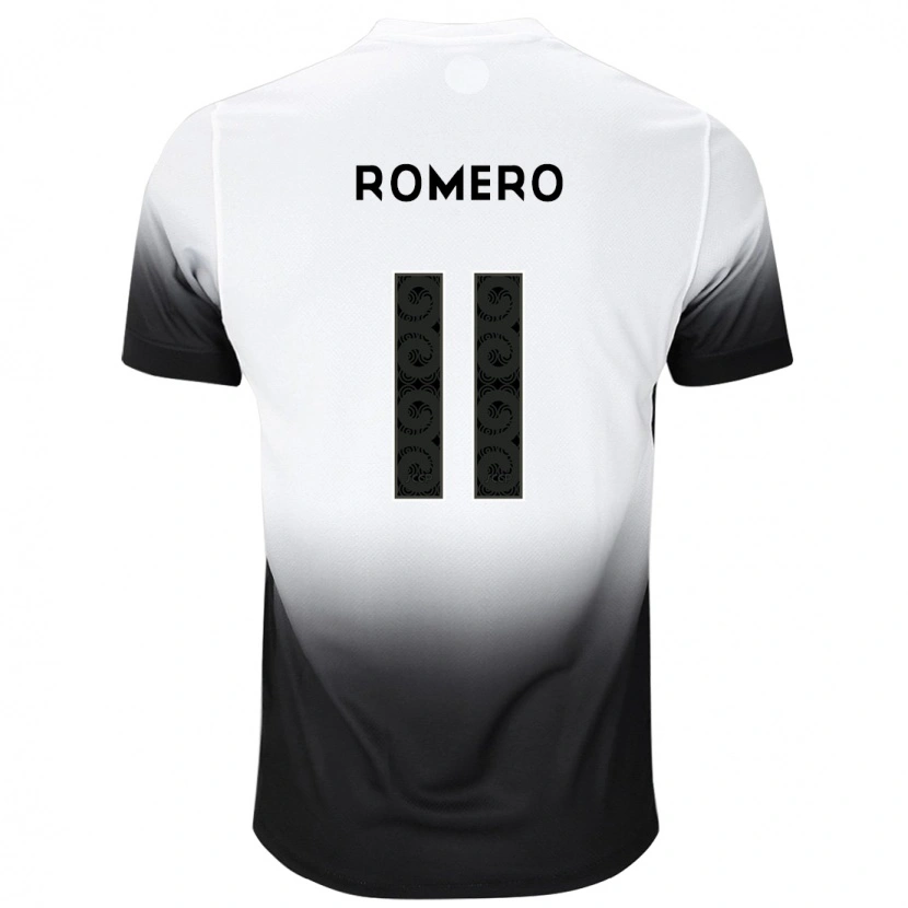Danxen Mujer Camiseta Ángel Romero #11 Negro Blanco 1ª Equipación 2025/26 La Camisa México