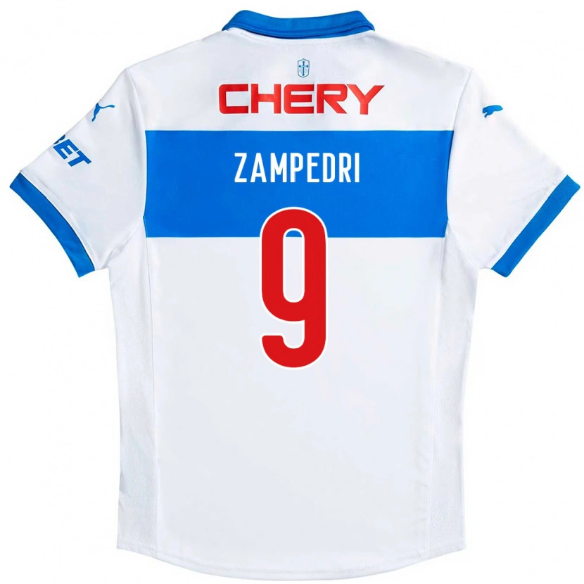 Danxen Mujer Camiseta Fernando Zampedri #9 Azul Real Blanco 1ª Equipación 2025/26 La Camisa México