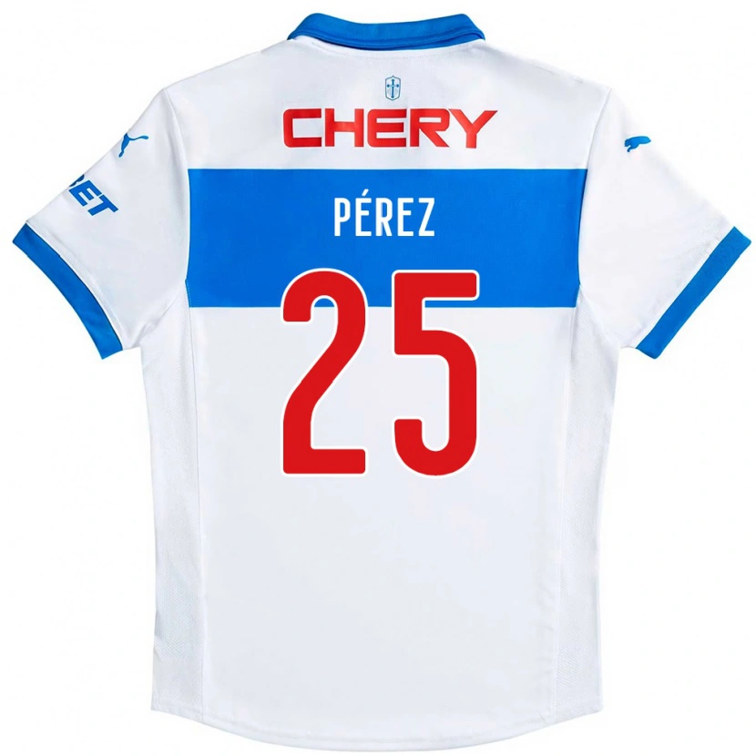 Danxen Mujer Camiseta Sebastián Pérez #25 Azul Real Blanco 1ª Equipación 2025/26 La Camisa México