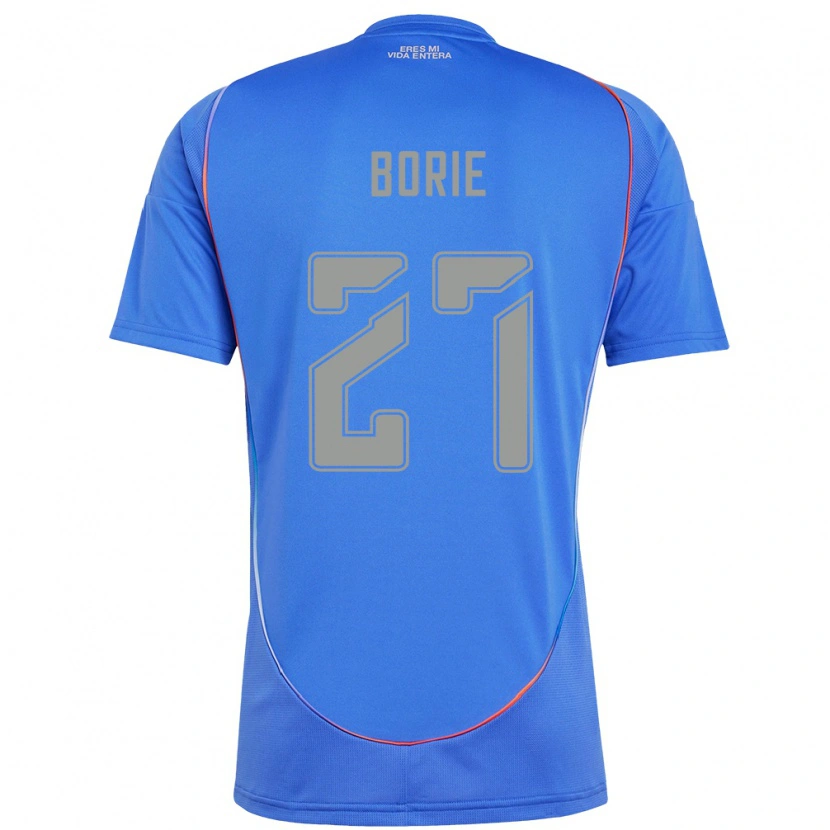 Danxen Mujer Camiseta Emilie Borie #27 Azul Celeste 1ª Equipación 2025/26 La Camisa México