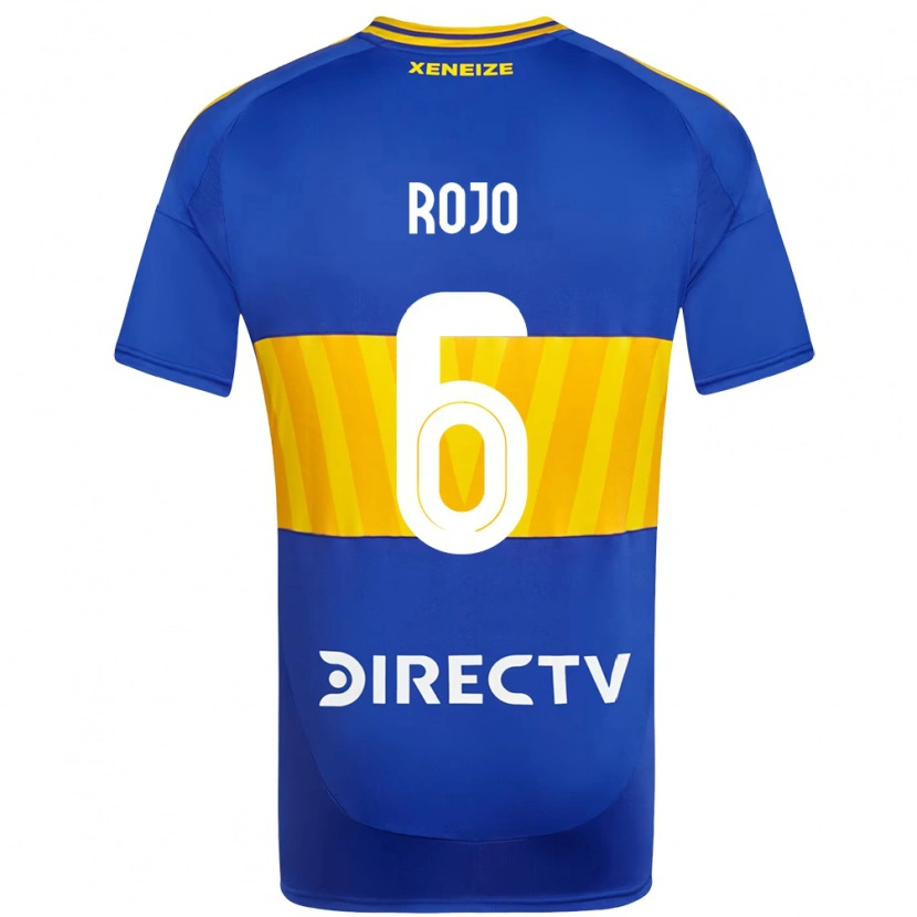 Danxen Mujer Camiseta Marcos Rojo #6 Blanco Azul 1ª Equipación 2025/26 La Camisa México
