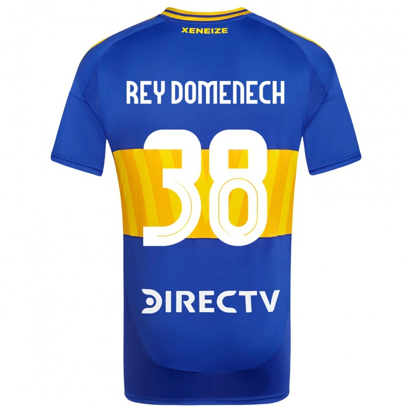 Danxen Mujer Camiseta Camilo Rey Domenech #38 Azul Real Amarillo 1ª Equipación 2025/26 La Camisa México