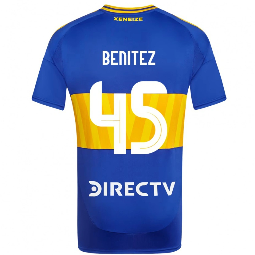 Danxen Mujer Camiseta Mauricio Benitez #45 Blanco Azul 1ª Equipación 2025/26 La Camisa México