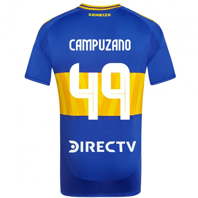 Danxen Mujer Camiseta Jorman Campuzano #49 Blanco Azul 1ª Equipación 2025/26 La Camisa México