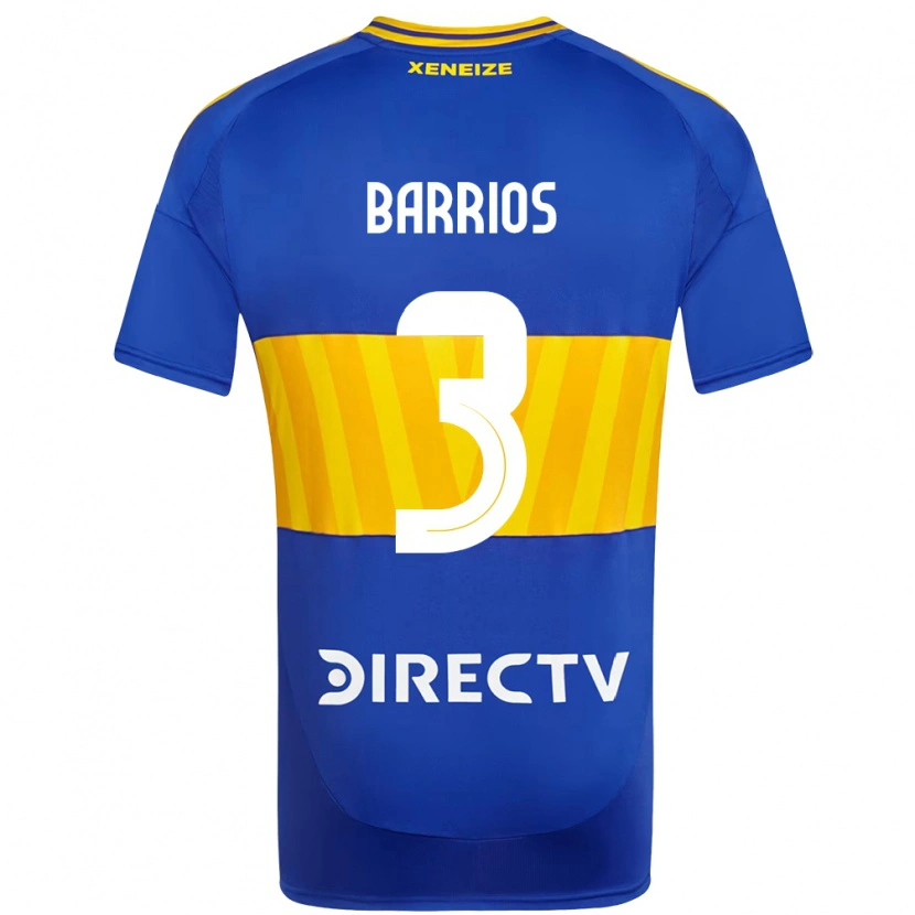 Danxen Mujer Camiseta Gabriela Barrios #3 Azul Real Amarillo 1ª Equipación 2025/26 La Camisa México