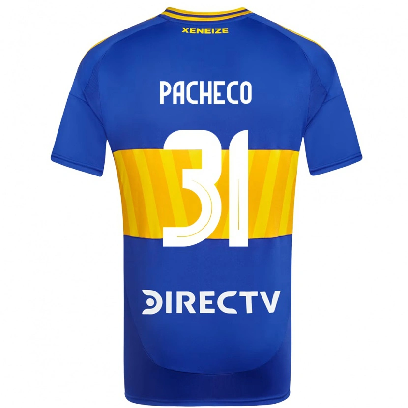 Danxen Mujer Camiseta Costanza Pacheco #31 Blanco Azul 1ª Equipación 2025/26 La Camisa México