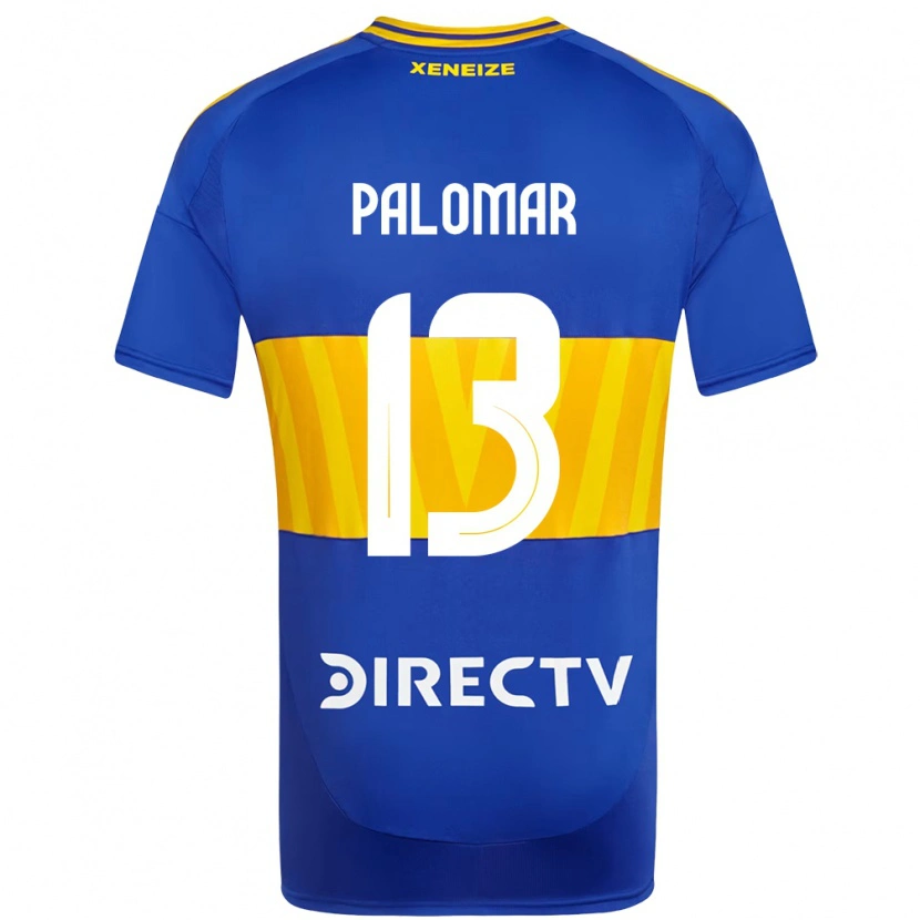 Danxen Mujer Camiseta Estefania Palomar #13 Blanco Azul 1ª Equipación 2025/26 La Camisa México
