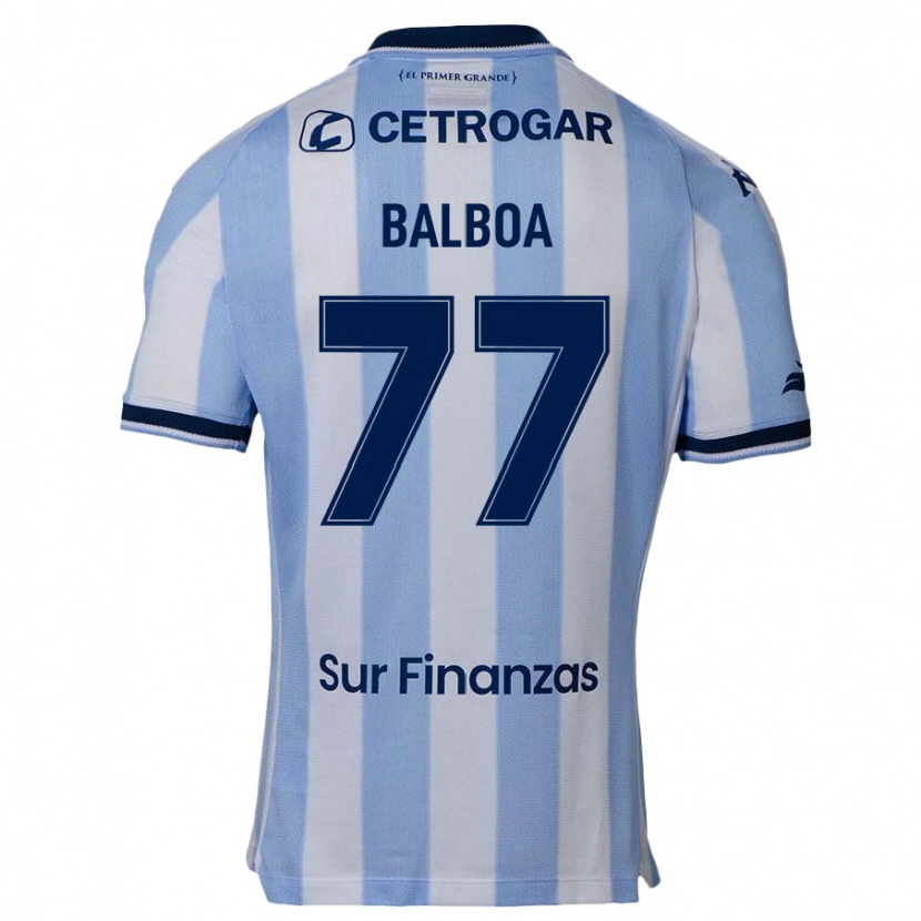 Danxen Mujer Camiseta Adrián Balboa #77 Azul Celeste 1ª Equipación 2025/26 La Camisa México
