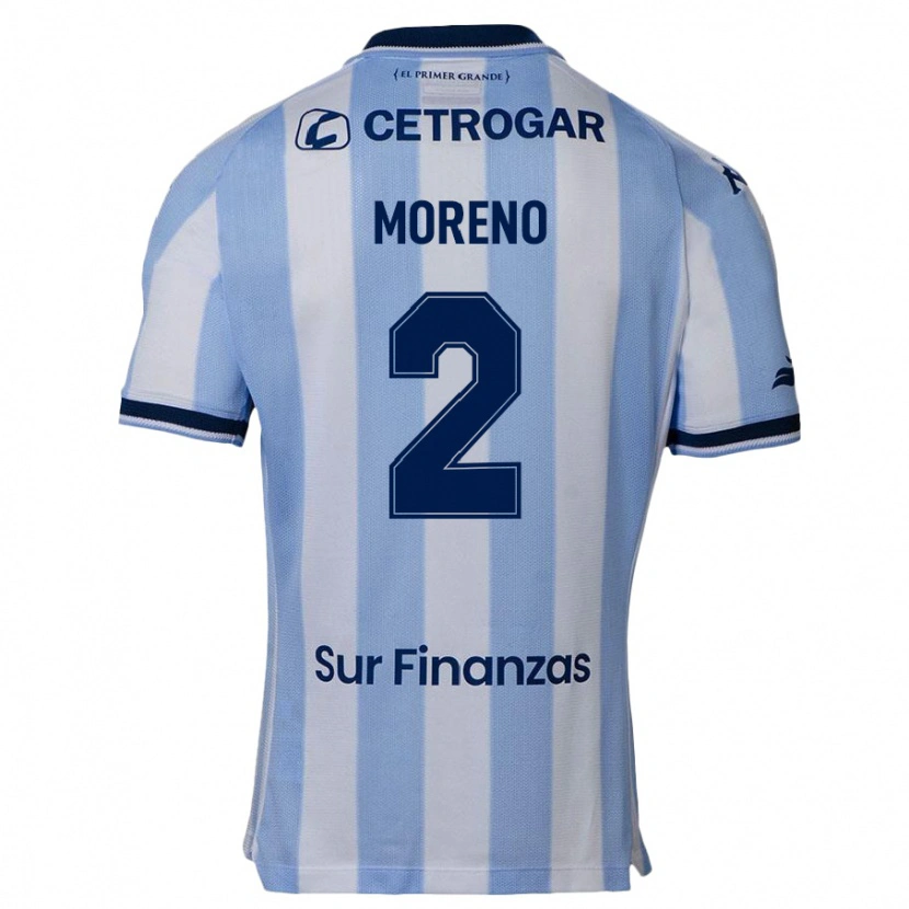 Danxen Mujer Camiseta Melina Moreno #2 Azul Celeste 1ª Equipación 2025/26 La Camisa México