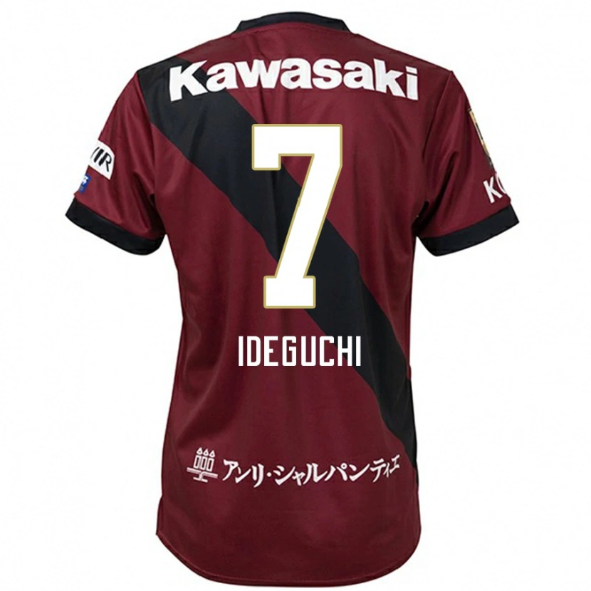 Danxen Mujer Camiseta Yosuke Ideguchi #7 Blanco Negro 1ª Equipación 2025/26 La Camisa México