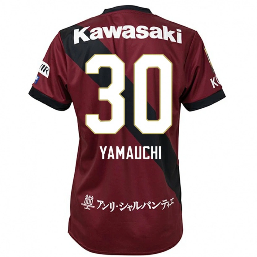 Danxen Mujer Camiseta Kakeru Yamauchi #30 Blanco Negro 1ª Equipación 2025/26 La Camisa México