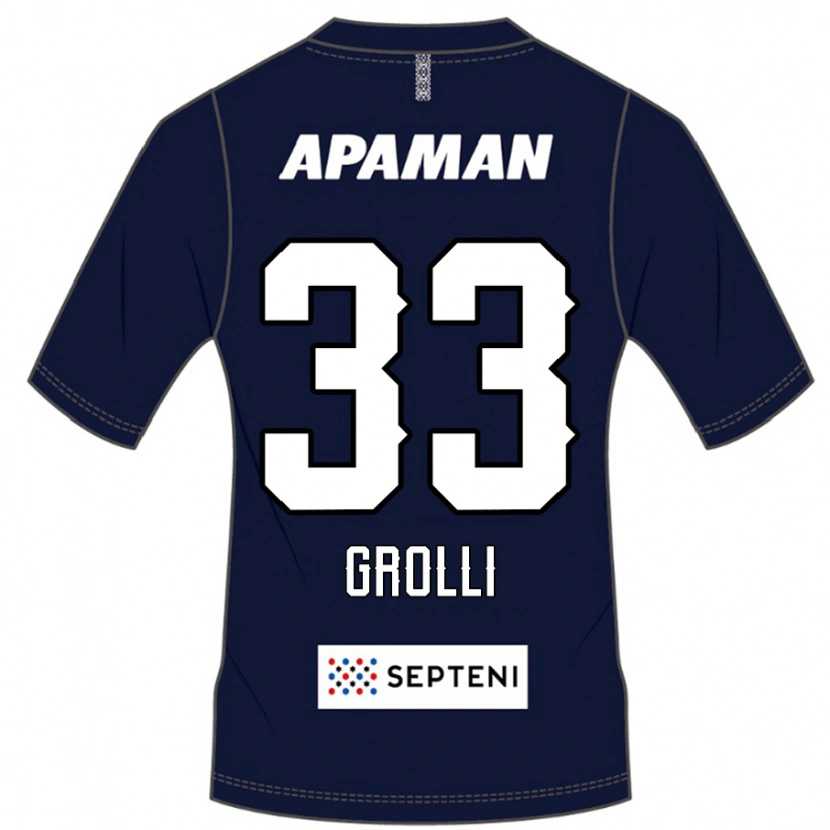 Danxen Mujer Camiseta Douglas Grolli #33 Gris Claro 1ª Equipación 2025/26 La Camisa México