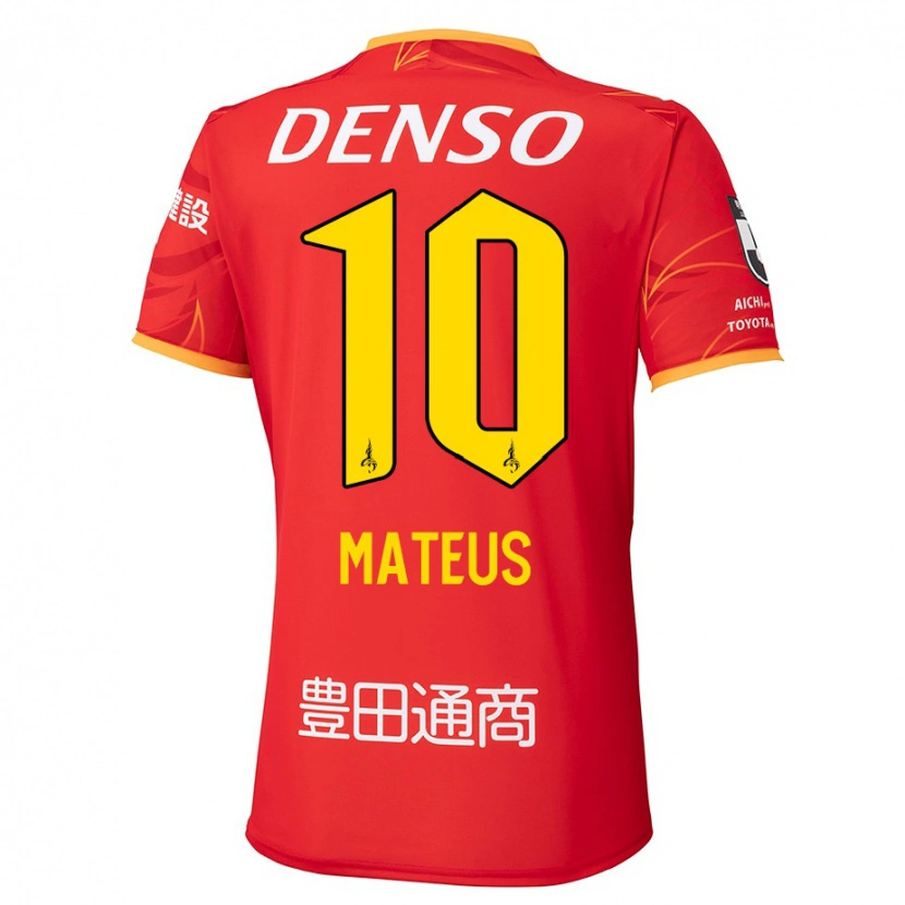 Danxen Mujer Camiseta Mateus #10 Blanco Rojo 1ª Equipación 2025/26 La Camisa México