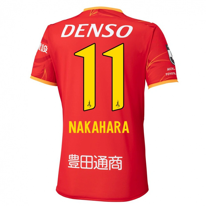 Danxen Mujer Camiseta Sora Nakahara #11 Blanco Rojo 1ª Equipación 2025/26 La Camisa México