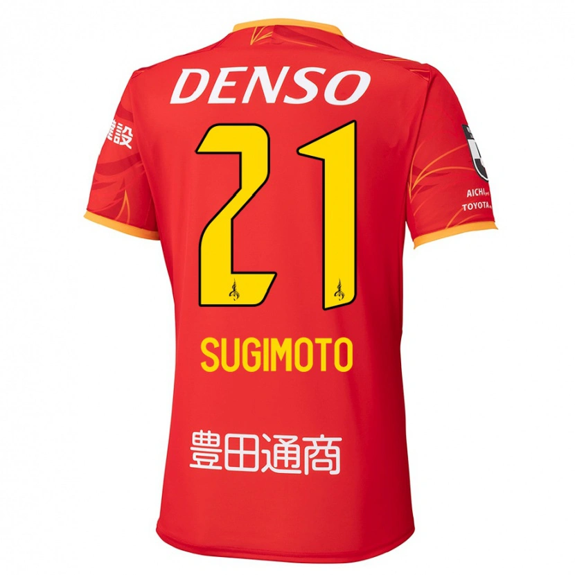 Danxen Mujer Camiseta Daichi Sugimoto #21 Blanco Rojo 1ª Equipación 2025/26 La Camisa México