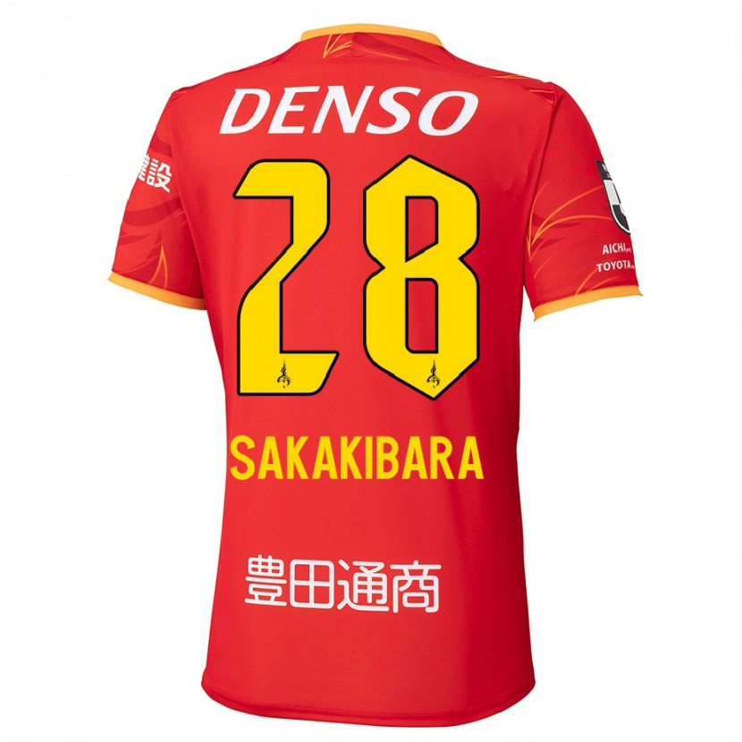 Danxen Mujer Camiseta Kyota Sakakibara #28 Blanco Rojo 1ª Equipación 2025/26 La Camisa México