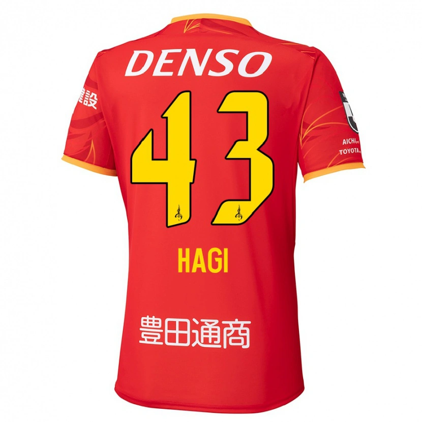 Danxen Mujer Camiseta Hiroaki Hagi #43 Blanco Rojo 1ª Equipación 2025/26 La Camisa México