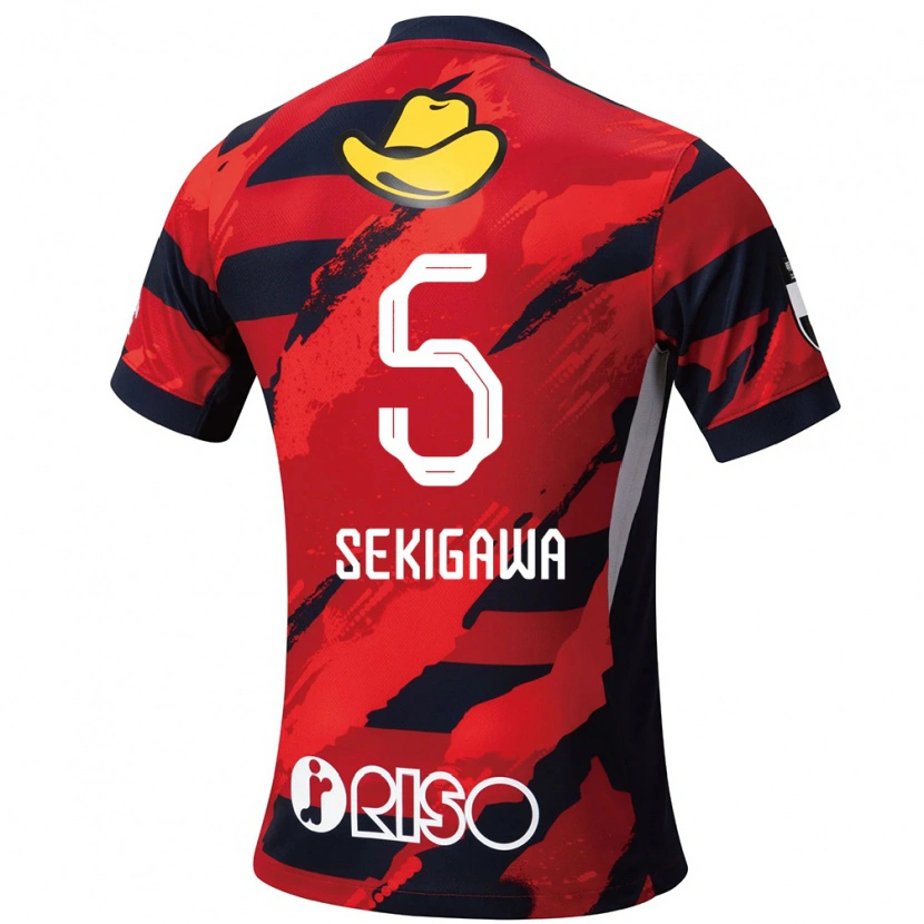 Danxen Mujer Camiseta Ikuma Sekigawa #5 Blanco Negro 1ª Equipación 2025/26 La Camisa México