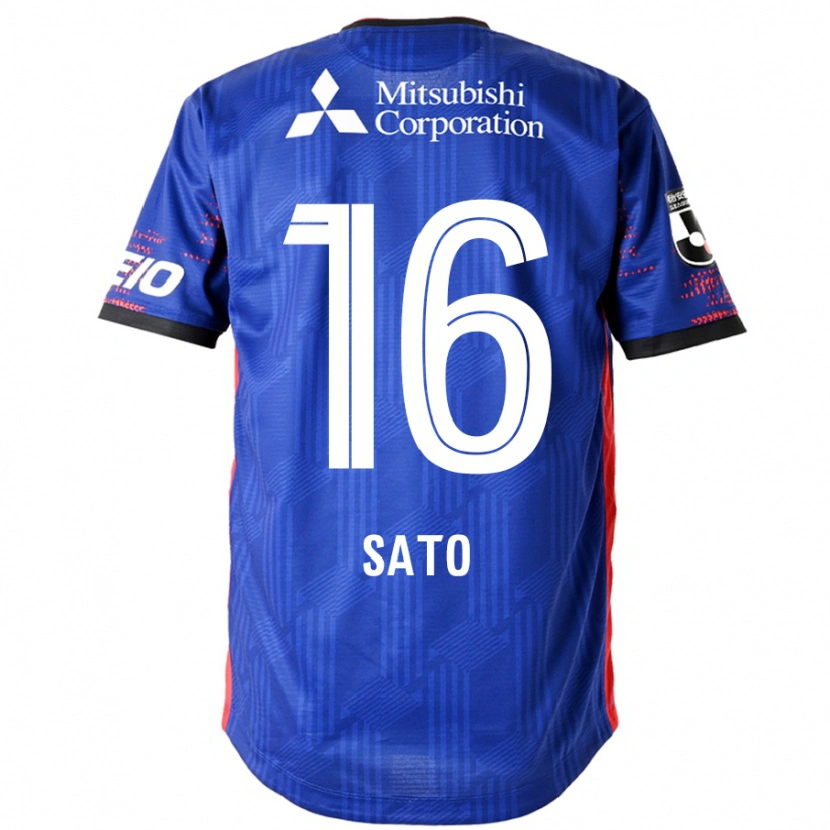 Danxen Mujer Camiseta Kein Sato #16 Azul Real Blanco 1ª Equipación 2025/26 La Camisa México